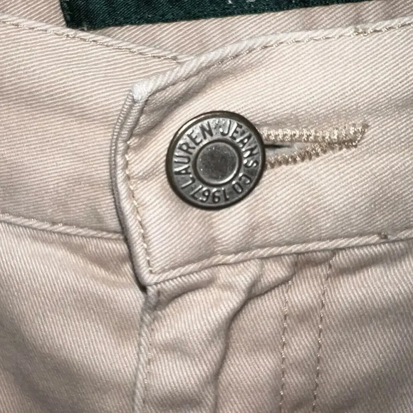 Lauren Jean Company, Ralph Lauren, 8P tan butter, soft, thick 5pocket skinny leg - Picture 6 of 7